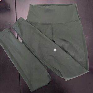 Lululemon Dark Green wundertrain Leggings